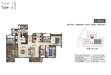 3.5 BHK Floor Plan of Incor Carmel Heights