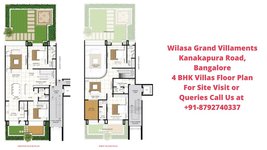 Wilasa Grand Villaments Kanakapura Road, Bangalore 4 BHK Villa Floor Plan
