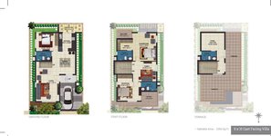 4 BHK Villa Floor Plan of Urban Serenity