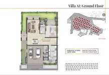 Ground floor plan of 4 BHK villa