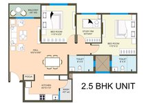 anandam aastha 3 bhk floor plan