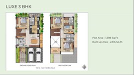 3 BHK floor Plan of TVS Emerald Aaranya