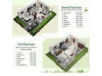 3 BHK Villa Floor Plan of Peninsula Park Elite