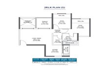2 BHK Small Floor Plan Park Connect