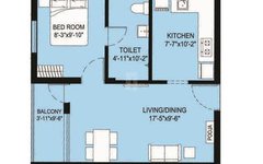 1 BHk Floor Plan Arun Excello Tarangini