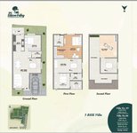 3 BHK Villa Floor plan of DAC Silicon Valley