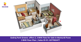 ☎+91-8377002477 | Godrej Park Greens offers 2, 3 BHK Flats for Sale in Mamurdi Pune.