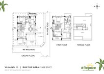 3 BHK Independent Villas Floor Plan of Rejoice At TVS Emerald Aaranya