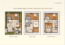 Amity Villas- East Facing Villa Floor Plan