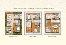 Amity Villas- West Facing Villa Floor Plan