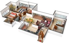 4 bhk floor plan of mantra mirari