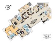 4 bhk apartment floor plan of mantri pinnacle