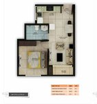 1 BHK Floor Plan of Sattva Misty Charm