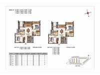 2 bhk floor plan of casagrand hazen