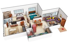 3 bhk floor plan of kavisha atria