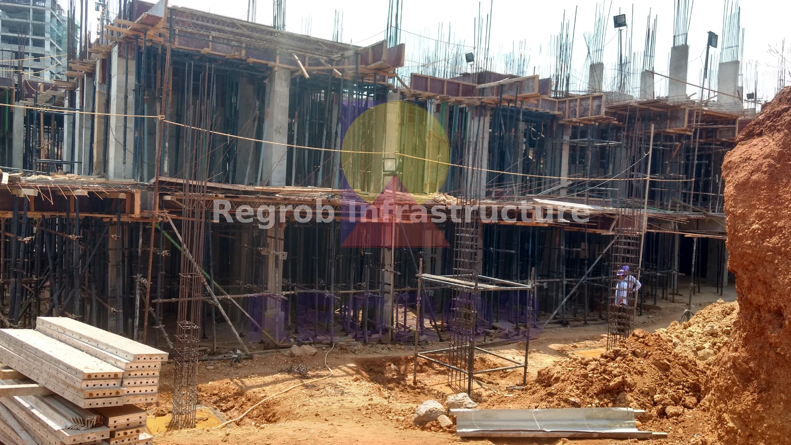 Actual Images of Ongoing Construction Manjeera Monarch