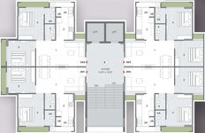 2 bhk floor plan of shilp ananta