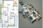 3 bhk floor plan of shilp revanta