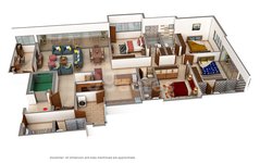 4 BHK Floor Plan of Shivalik Edge