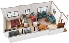 1 bhk floor plan of tsaaya