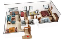 2 bhk floor plan of tsaaya