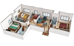 3 bhk floor plan of tsaaya