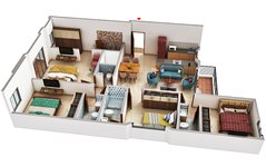 4 bhk floor plan of tsaaya