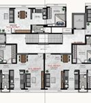 2 bhk floor plan of villa stella