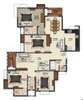 4 bhk floor plan of alcove new kolkata sangam