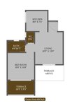 1 bhk floor plan of avani
