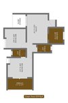 2 bhk floor plan of avani