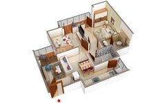 2 bhk apartments floor plan of godrej greens