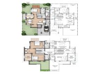 3 bhk villa floor plan of newtown villas