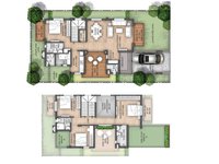 4 bhk villa floor plan of newtown villas