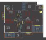 3 bhk floor plan of elina luxe
