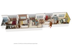 3 bhk floor plan of Adani Atelier Greens