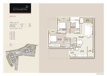2.5 BHK Floor Plan of Goyal Orchid Bloomsberry