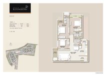 3 BHK Floor Plan of Goyal Orchid Bloomsberry