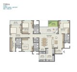 4 BHK Floor Plan of Sobha Neopolis