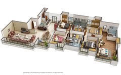5 bhk floor plan of sheth avalon