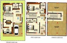 Floor Plan Of 3BHK Villa in SV Star Ville Green