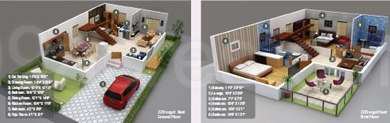 Floor Plan Of 4 BHk Apartment In Aakriti ARV Viva