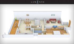 4 BHK Villa Floor Plan Ezzy Corinth