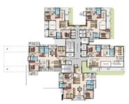 3 BHK Floor Plan of Jain Heights Grand West