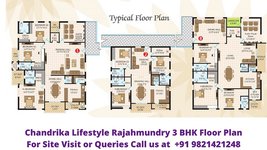 Chandrika Lifestyle Rajahmundry 3BHK Floor Plan