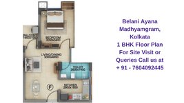 Belani Ayana Madhyamgram Kolkata 1 BHK Floor Plan | 589 Sqft