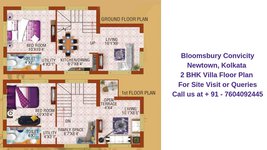 Bloomsbury Convicity Newtown, Kolkata 2 BHK Villa Floor Plan