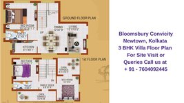 Bloomsbury Convicity Newtown, Kolkata 3 BHK  Villa Floor Plan