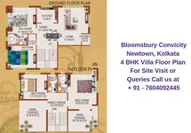 Bloomsbury Convicity Newtown, Kolkata 4 BHK Villa Floor Plan