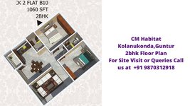 CM Habitat Kolanukonda Gunur 2bhk Floor Plan